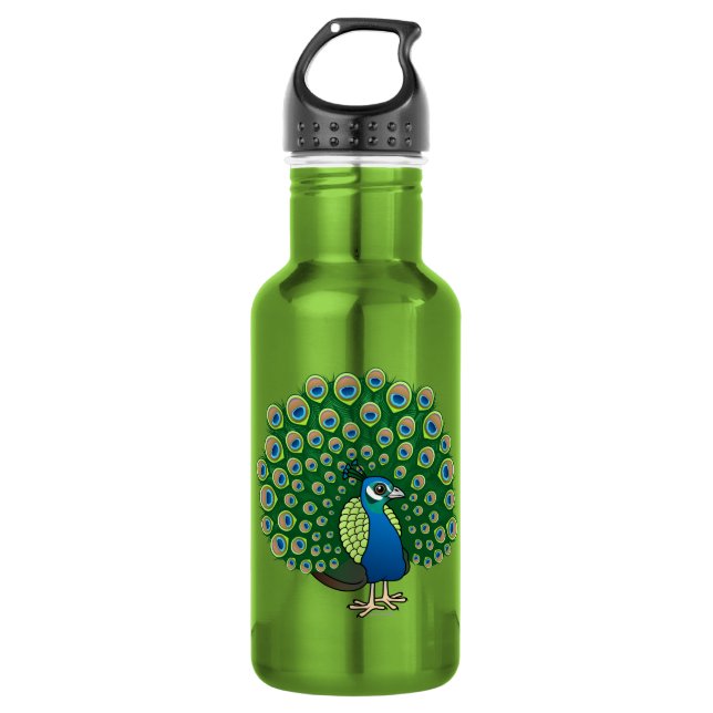 Birdorable Indian Peafowl 532 Ml Water Bottle (Front)
