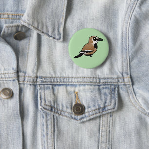 Birdorable Iranian Ground Jay 2 Inch Round Button