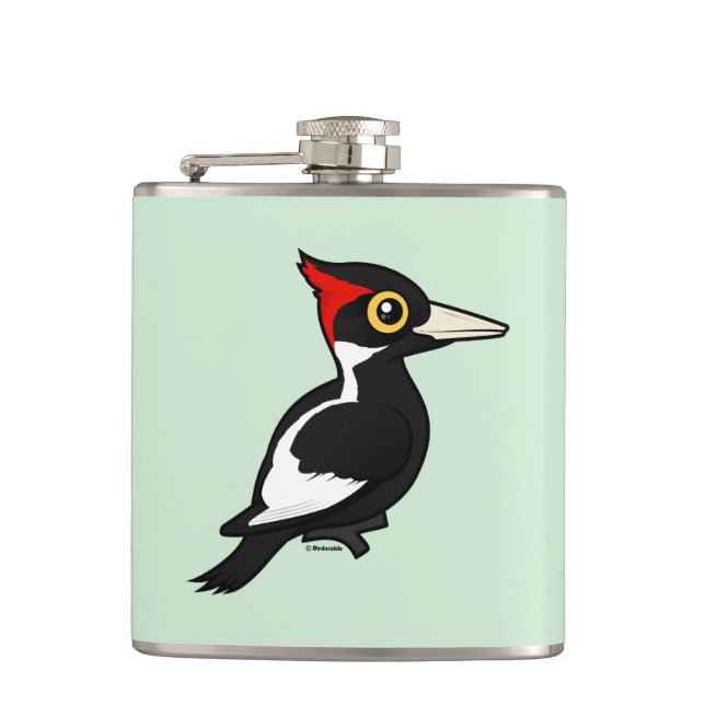 Birdorable Ivory-billed Woodpecker Hip Flask (Front)