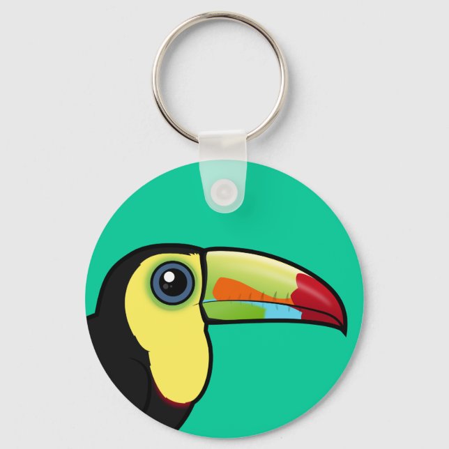 Birdorable Keel-billed Toucan Keychain (Front)