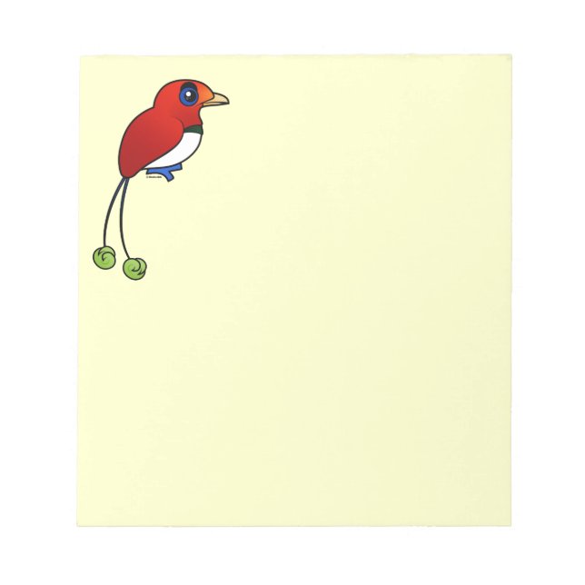 Birdorable King Bird-of-paradise Notepad (Front)
