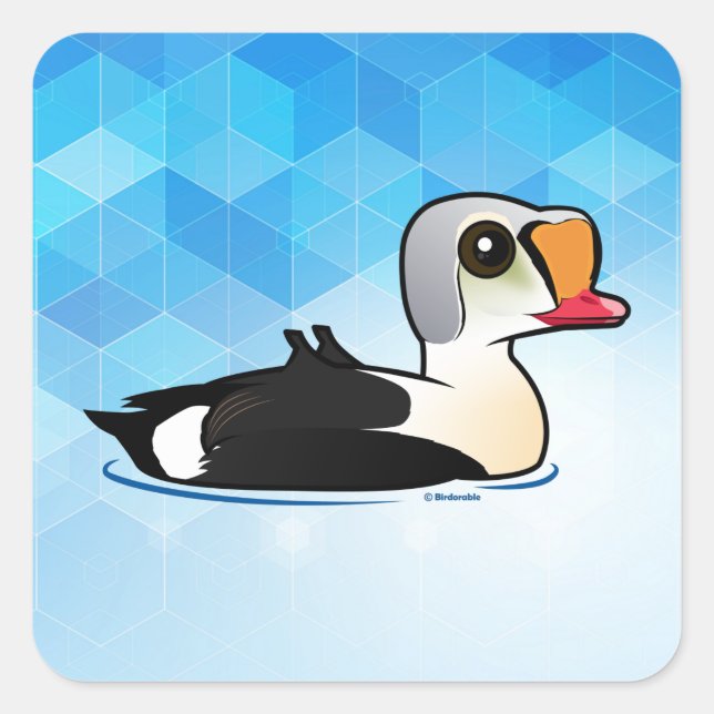 Birdorable King Eider Square Sticker (Front)