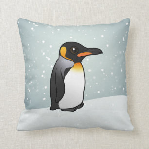 Birdorable King Penguin Throw Pillow