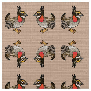 Birdorable Lesser Prairie-Chicken Fabric