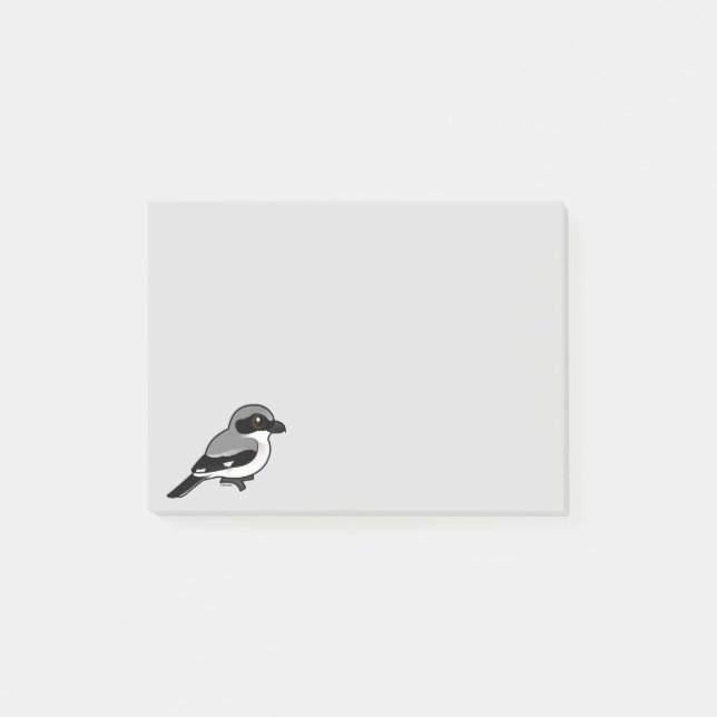 Birdorable Loggerhead Shrike Post-it Notes (Front)