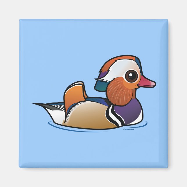 Birdorable Mandarin Duck Magnet (Front)