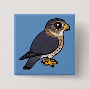 Birdorable Merlin 2 Inch Square Button