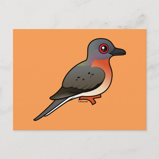 Birdorable Passenger Pigeon Postcard (Front)