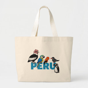 Birdorable Peru Large Tote Bag