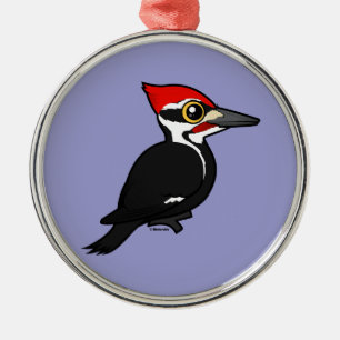 Birdorable Pileated Woodpecker Metal Ornament