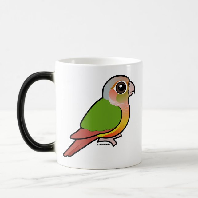Birdorable Pineapple Green-cheeked Conure Magic Mug (Left)