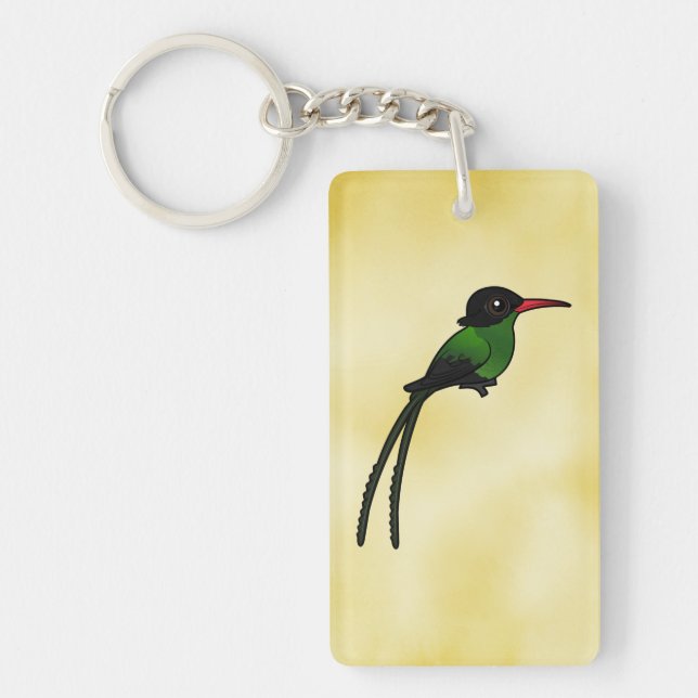 Birdorable Red-billed Streamertail Hummingbird Keychain (Front)