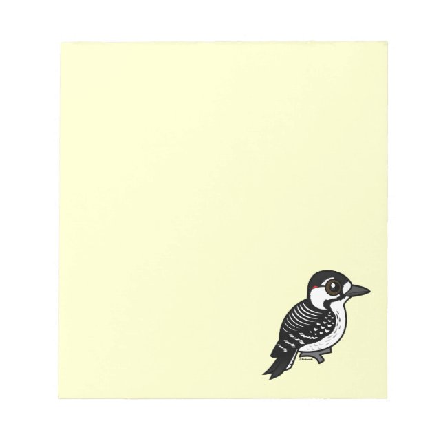 Birdorable Red-cockaded Woodpecker Notepad (Front)