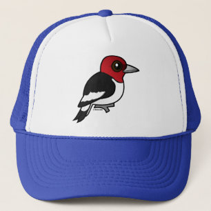 Birdorable Red-headed Woodpecker Trucker Hat