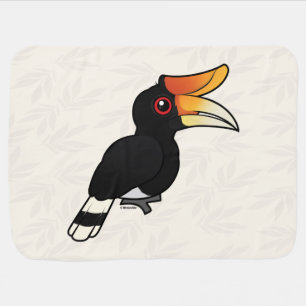 Birdorable Rhinoceros Hornbill Baby Blanket