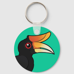 Birdorable Rhinoceros Hornbill Keychain