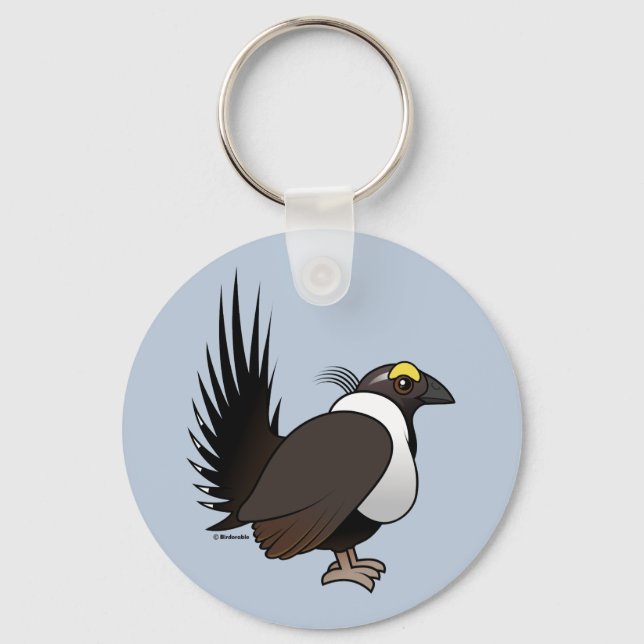 Birdorable Sage Grouse Keychain (Front)
