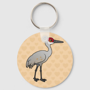 Birdorable Sandhill Crane Keychain