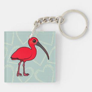 Birdorable Scarlet Ibis Keychain