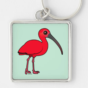Birdorable Scarlet Ibis Keychain