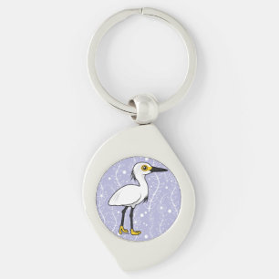 Birdorable Snowy Egret Keychain