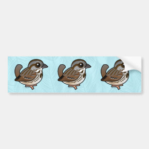 Birdorable Song Sparrow Bumper Sticker