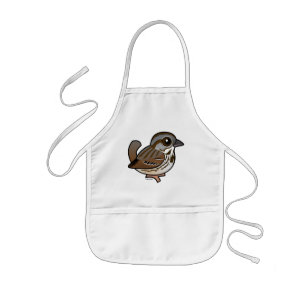 Birdorable Song Sparrow Kids Apron