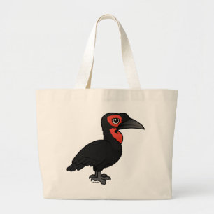 Birdorable Southern Ground Hornbill Large Tote Bag