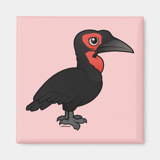 Birdorable Southern Ground Hornbill Magnet (Front)