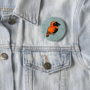 Birdorable Southern Red Bishop 2 Inch Round Button