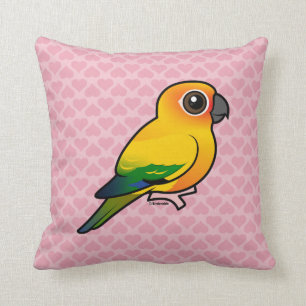Birdorable Sun Parakeet Throw Pillow