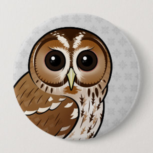 Birdorable Tawny Owl 4 Inch Round Button