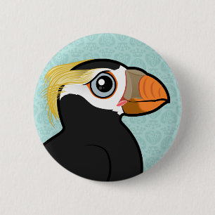 Birdorable Tufted Puffin 2 Inch Round Button