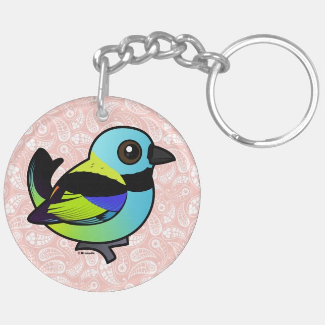 Birdorable Vert-a dirigé le Tanager (Dos gauche)