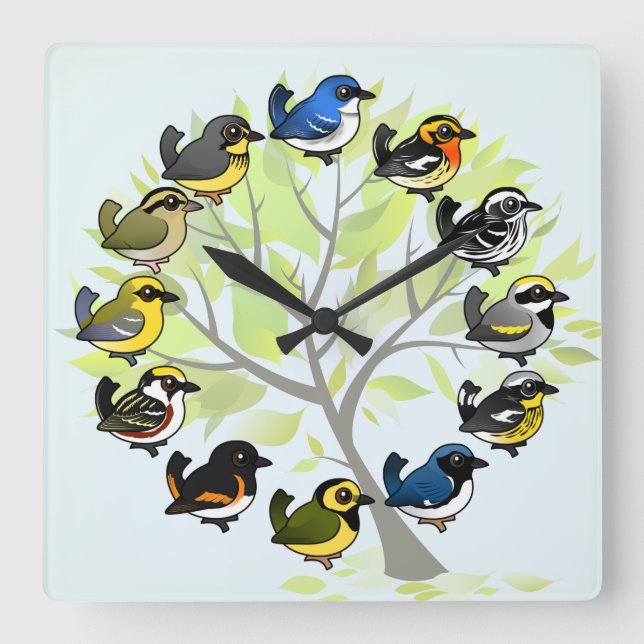 Birdorable Warbler Clock (Front)