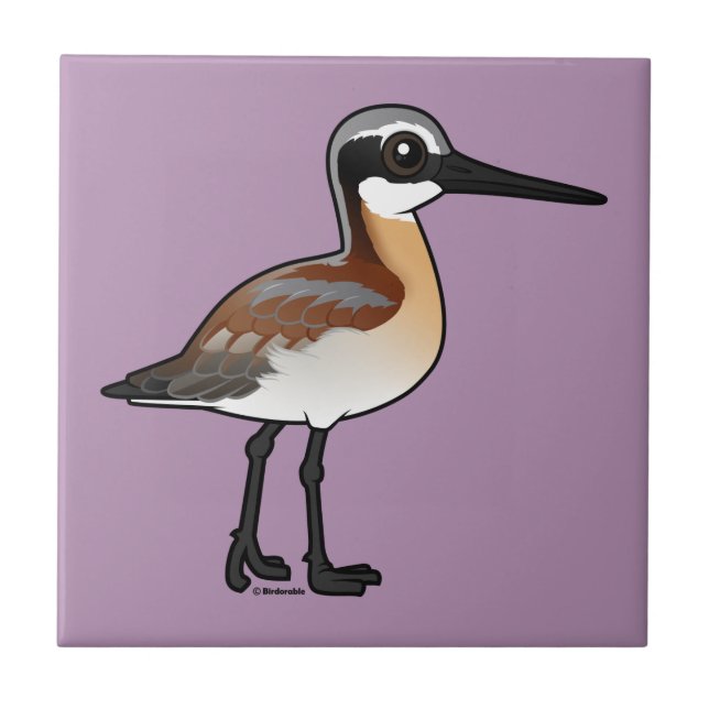 Birdorable Wilson's Phalarope Tile (Front)