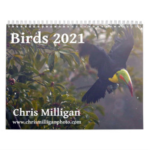 Birds 2021 Calendar by Chris Milligan