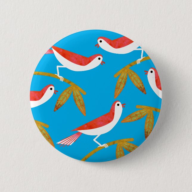 Birds 2 Inch Round Button (Front)