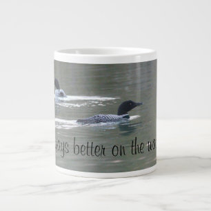 Birds A Pair of Loons Large Coffee Mug