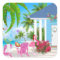 Birds and Beach House Tropical Christmas Holiday