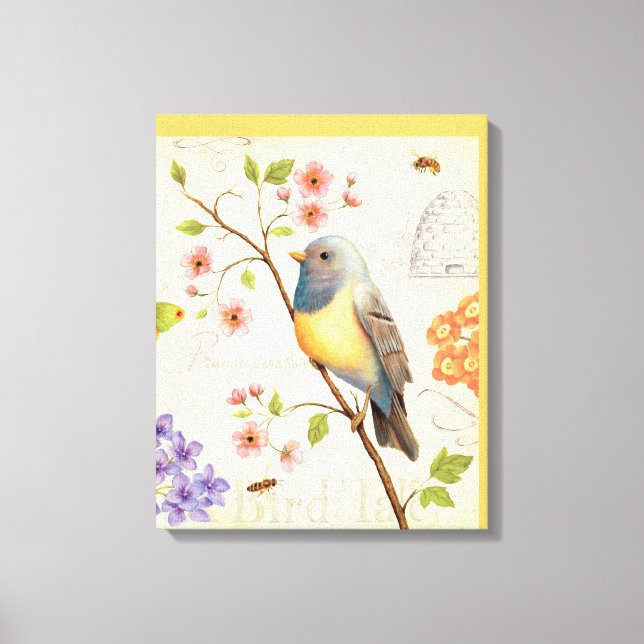 Birds and Bees Canvas Print (Front)