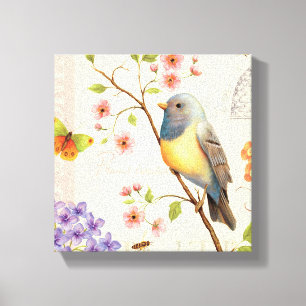 Birds and Bees Canvas Print