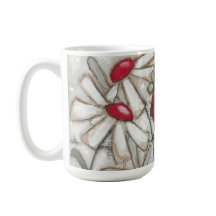 Birds and Blooms - Apple Red Mug