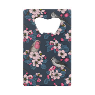 Birds and Blossoms Credit Card Bottle Opener