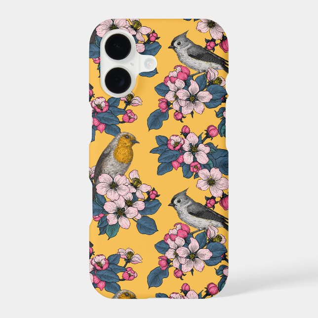 Birds and Blossoms on yellow (Back)