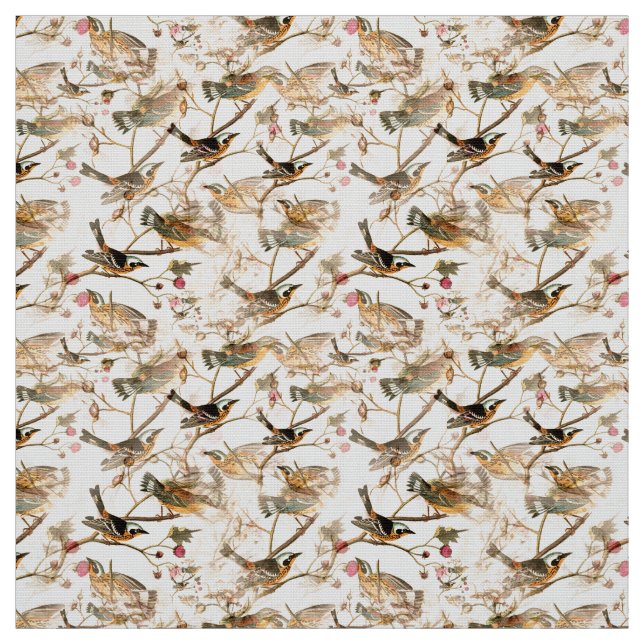 Birds and Branches Fabric (Swatch)