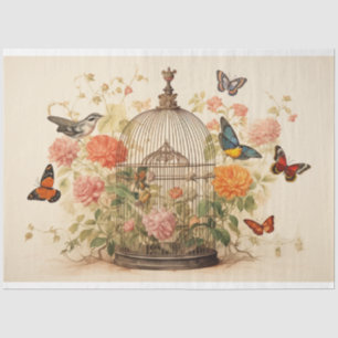 Birds and Butterflies: Birdcage Decoupage Tissue Paper