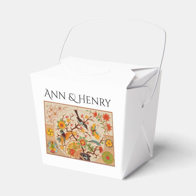 Birds and Butterflies Favour Box (Front Side)