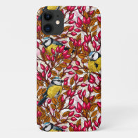 Birds and dog rose hips