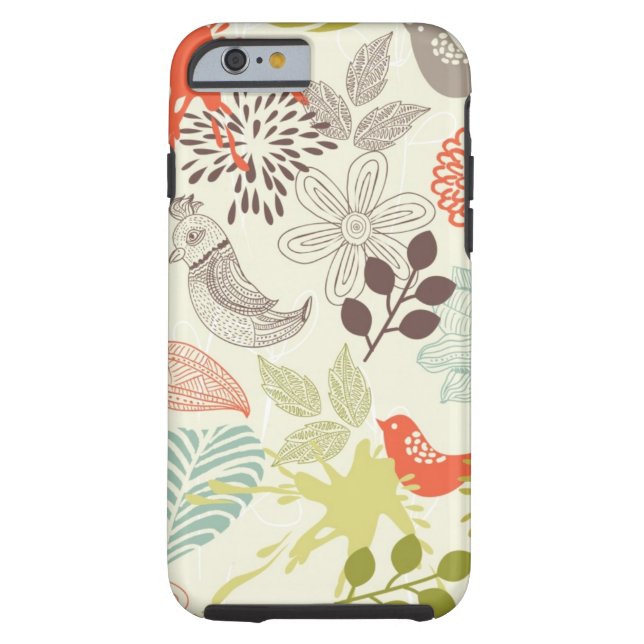 birds and flowers Case-Mate iPhone case (Back)